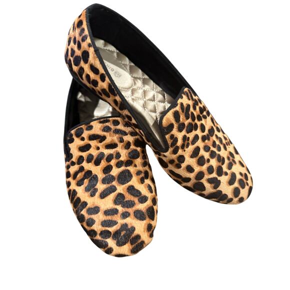 Birdies Shoes - Birdies Calf Hair Leopard Print Classic Flats Size 6.5